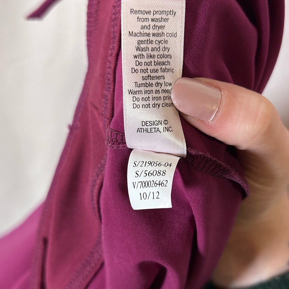 Athleta Magenta Athletic Skirt with Pocket - Picture 6 of 6